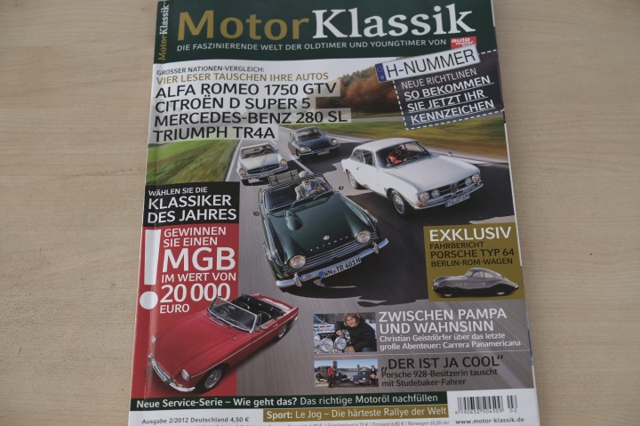 Deckblatt Motor Klassik (02/2012)